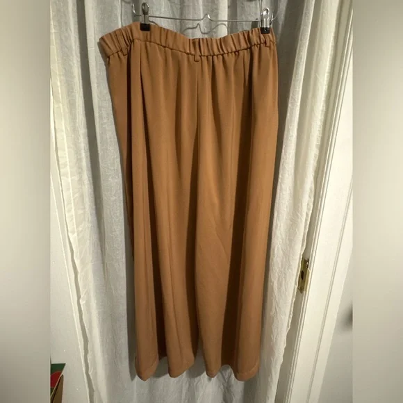 Tronjori Women's Wide Leg Tan Slacks Size 2XL - Picture 3 of 7